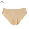 Women Solid Seamless Briefs Ice Silk Panties Thin Underwear Comfort Intimates Lingerie Sexy Low-Rise Underpants Plus Size S-XXL