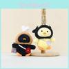 Charming Yellow Duck Plush Toy Decorative Keychain Lovely Duckling Accessory For Kids