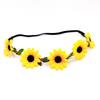 Unique Floral Wreath Daisy Hair Accessories Elastic Flower Headband Headwear For Festivals And Weddings Halloween Party