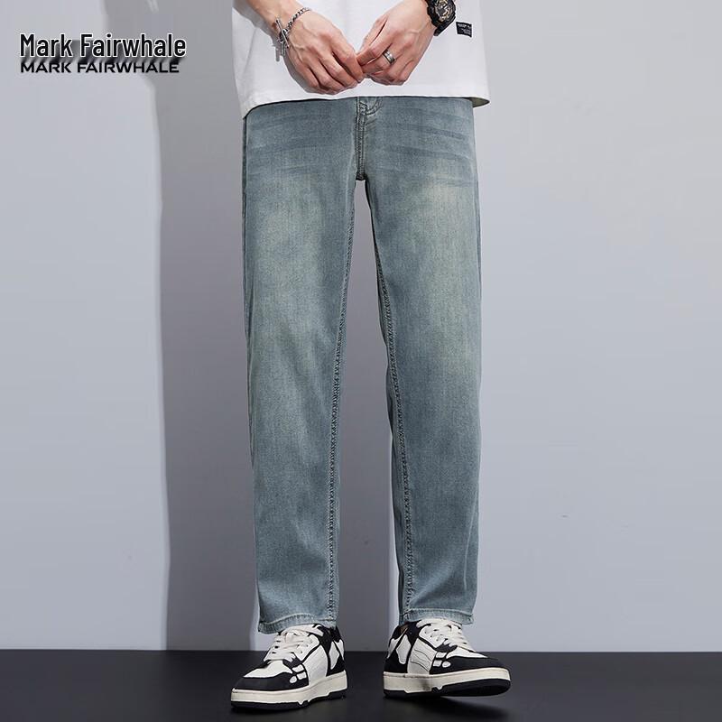 Мужские джинсы прямого кроя из смесового лиоцелла Mark Fairwhale