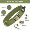 Personalized Nylon Dog Collar Soft Padded Dog Collars Durable Pet ID Collar Adjustable for Small Medium Large Dogs Free Custom