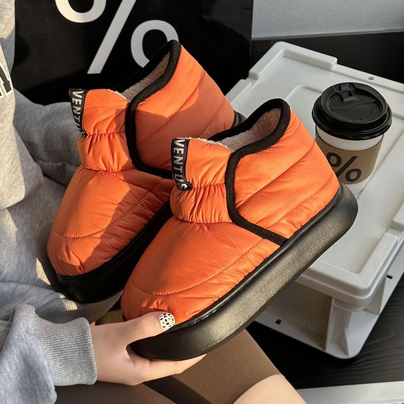 Comfort Soft Sole Winter Shoes Women New Thick Bottom Non-Slip Plush Ankle Boots Woman Indoor&outdoor Keep Warm Cotton Boots