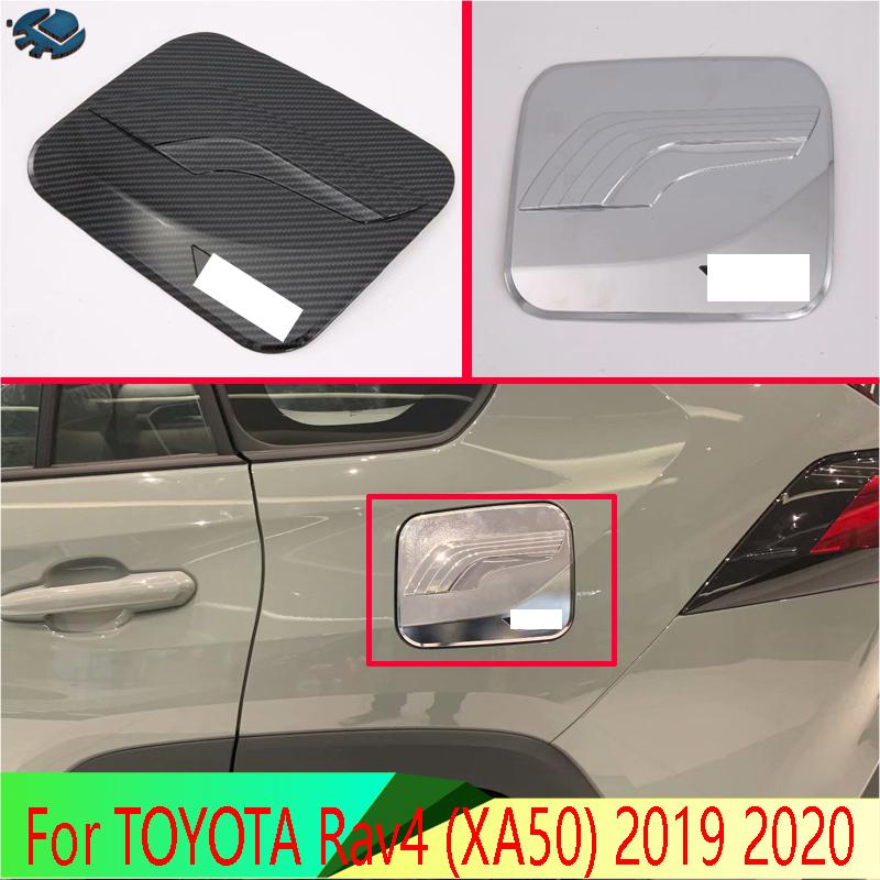 For TOYOTA Rav4 -2024 Decorate Accessories ABS Chrome fuel tank cap cover car-styling trim oil fuel cap protective
