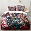 3D Print Bedding Gift Anime My Hero Academia Bedding Collection Single Twin Full Queen King Size Bed Collection Adult Kid Bedroom Home Textile