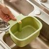 Kitchen Sink Filter Basket Sink Washing Basin Anti Leak Filter Basin One Click Press Type Grid Drain Storage Rack Strainer
