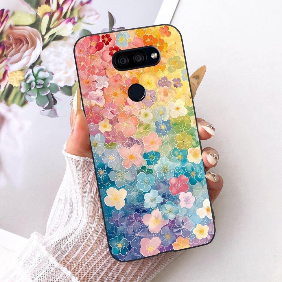 Чехол для LG K40S 2019 Чехол Эстетичный Милый Кот Модный Смешной Расписной Силиконовый Чехол для Телефона LMX430HM