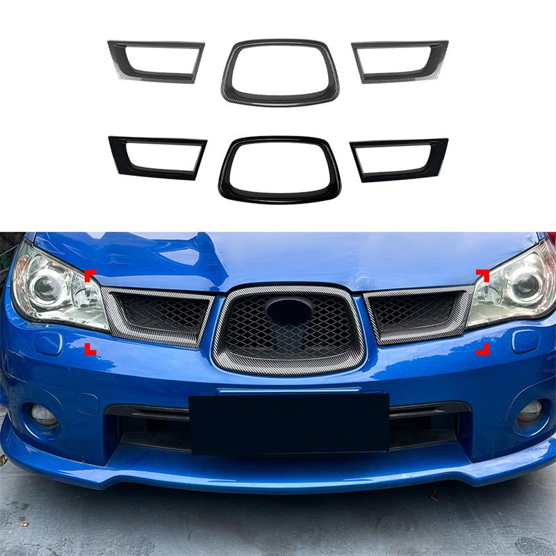 Subaru Impreza WRX STI 9-е поколение 2006-2007 решетка радиатора автомобильная наклейка внешняя модификация