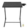 Складной столик для телевизора 6 высот Многофункциональный портативный столик для ужина перед телевизором для учебы письма еды черный