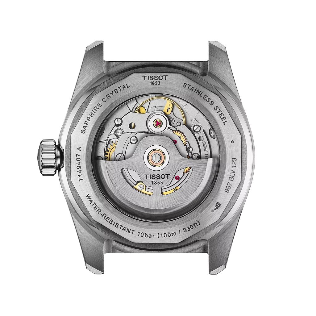 Tissot Мужские модные часы с кожаным ремешком и синим циферблатом T149.407.16.041.00