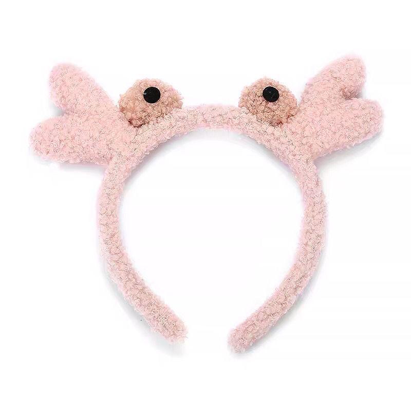 Плюшевая повязка на голову Stella Lou Rabbit Ears - милый цветочный аксессуар для волос в стиле Микки Мауса для женщин