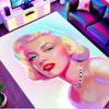 Marilyn Monroe Print Rug, Washable Floor Carpet, For Entryway Dorm Laundry Room Office Study, Home Decor Birthday Christmas Gift