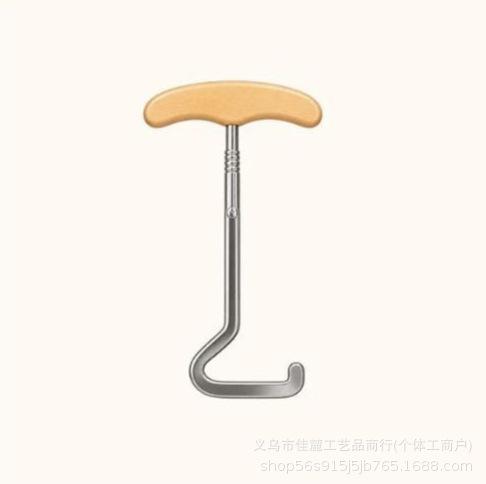 Cute Portable Innovative Boot Hooks With Wooden Handles
