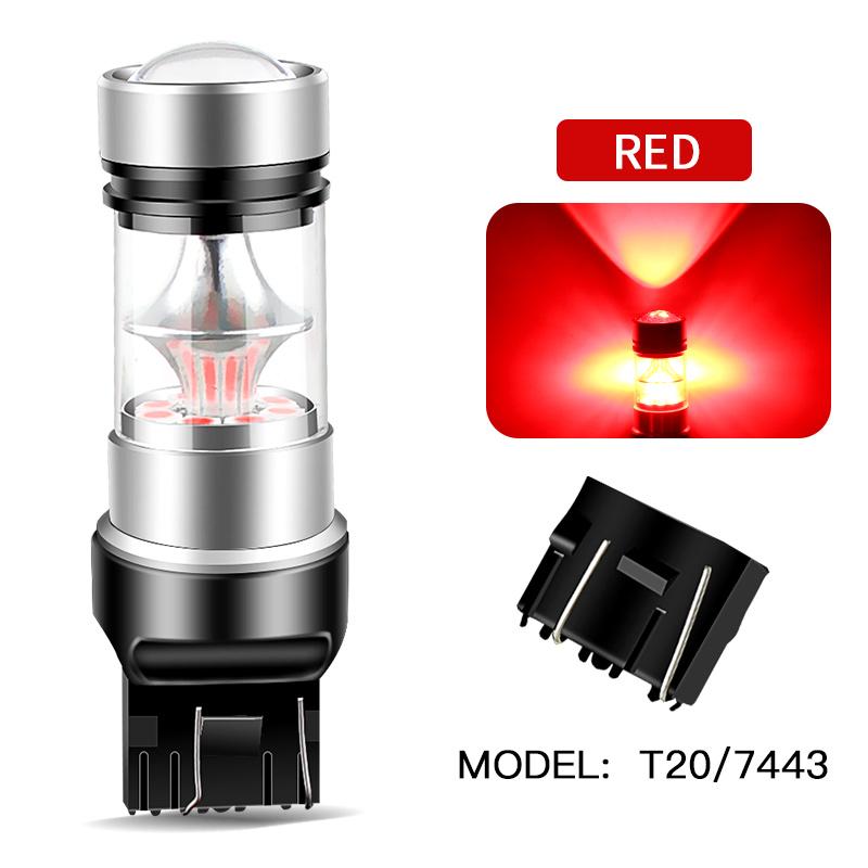 2 шт. Светодиодная лампа 1156 BA15S P21W 1157 BAY15D P21/5W BAZ15D P21/4W 3157 P27/7W T25 7443 W21/5W T20 Стоп-сигнал, фонарь заднего хода, указатель поворота