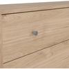 Commode OREGON 6 Tiroirs - Décor chêne - L 143 x P 30 x H 68 cm