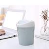 Настольное мусорное ведро пластиковое многофункциональное маленькое настольное мусорное ведро с откидной крышкой для дома офиса синее