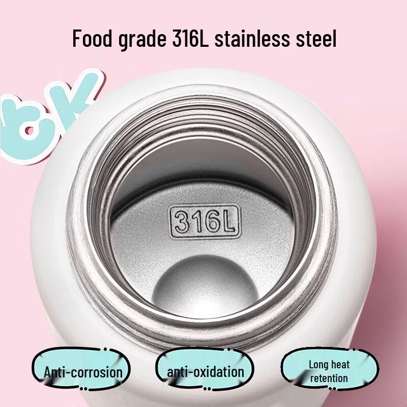 Snoopy Kids' 316L Stainless Steel Dual-Drink Insulated Bottle