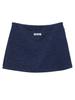 As If Cali Slit Tight Mini Skirt Navy