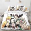Demon Slayer 3d Bedding Set Anime Duvet Cover Pillowcases Single Twin Full Queen King Size Boys Girls Boys Gift Home Decor
