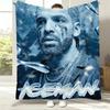 Rapper D-Drake Iceman Music 2026 Album Flannel Blanket Soft Throw Blanket Art For Home Decor Bedroom Bed Sofa Picnic Fans Gifts