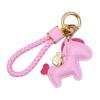 Cartoon Style Zodiac Pony PU Cute Design Candy Color Pony PU Keychain Lucky Mascot Hanging Decor Horse PU Pendants