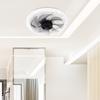 12-дюймовый потолочный вентилятор с пультом управления, 4 регулируемые скорости ветра, тихий вентилятор, 3 регулируемых лампы для офиса, дома, столовой