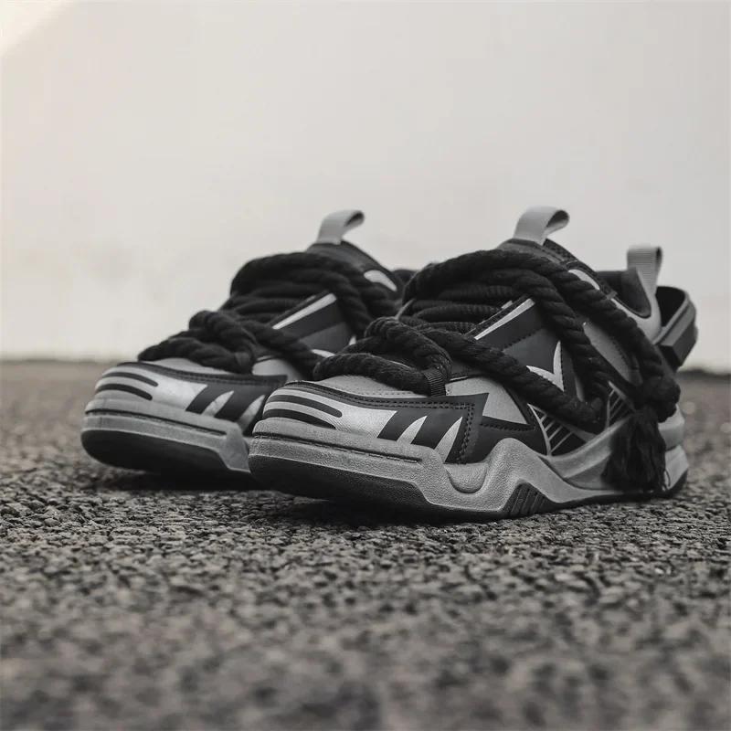 Модные кроссовки, мужская спортивная обувь, оранжевые массивные кроссовки, женская повседневная теннисная обувь, размер плюс 41 42, ретро-обувь для сноуборда, женская