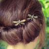 New Elegant Vintage Dragonfly Hairpins Bridal Headdress Zircon Accessories Gift Crystal Fashion V4S8