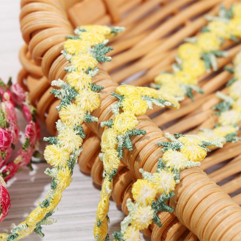 DIY Craft Sewing Wedding Dress Embroidered Ribbons Fabric Trim Flower Lace Trim Water Soluble