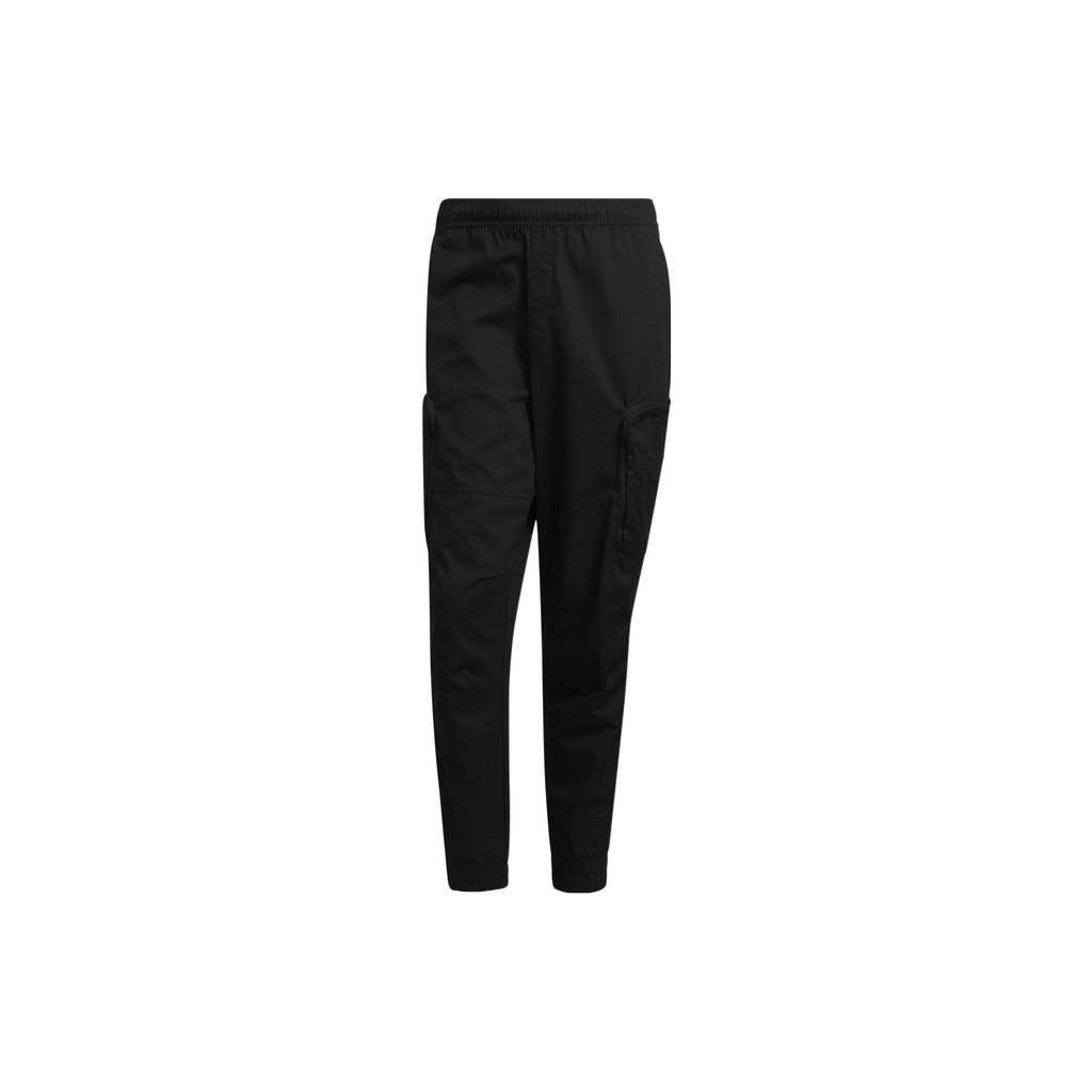 adidas Мужские вязаные спортивные штаны черные с умеренной манжетой HM2989