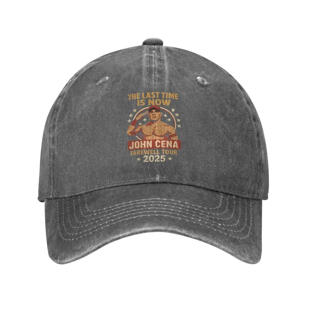 John Cena Never Give Up Baseball Caps Vintage Distressed Cotton  Headwear Unisex Outdoor Activities Adjustable Fit Caps Hat