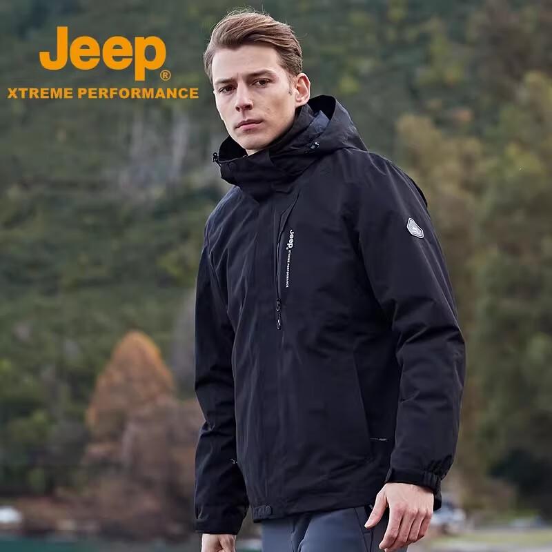Jeep Мужская всесезонная куртка 3-в-1 с флисовой подкладкой 2024