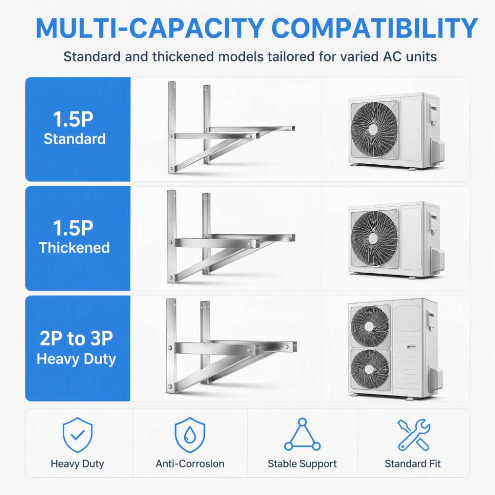304 Stainless Steel Air Conditioner Bracket Universal Wall Mount Bracket External Machine