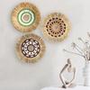Circular Wall Hanging Wall Decoration Round Grass Weaving Ornament