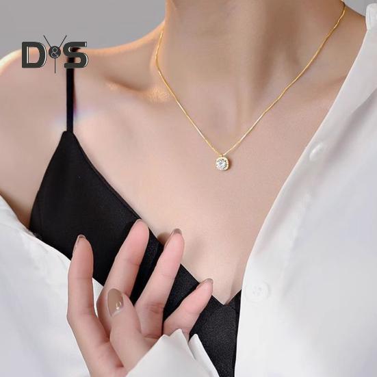 Женское квадратное ожерелье с подвеской из циркония, имитация бриллиантовой ключичной цепочки на День матери, годовщину, день рождения, ювелирный подарок