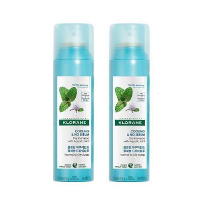 Сухой шампунь Klorane Aquamint Cool Sebum 150 мл, 2 упаковки, специальная