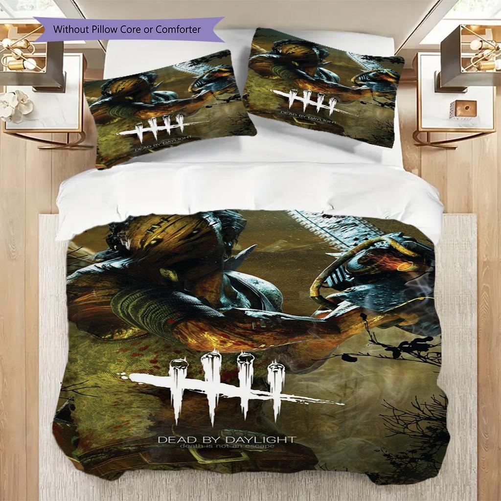 Fantasy Warriors Battle Bedding (1 * duvet cover + 2 * pillowcase, without core) 2D Flat Christmas birthday gift Bedding set Soft and comfortable