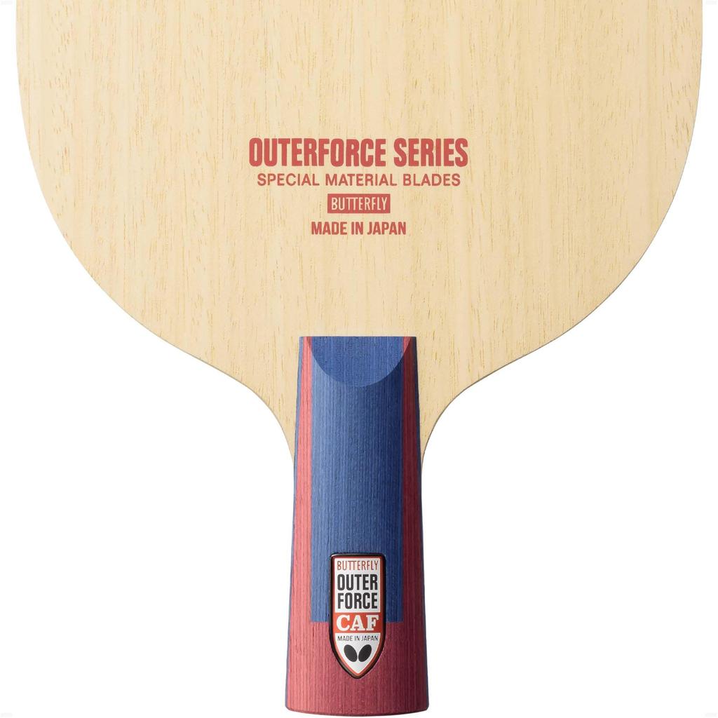 Butterfly Outerforce CAF CS Blade Professional Table Tennis Blade Control Assist Fiber Blade Perfect for Traditional or Reverse Backhand Penhold