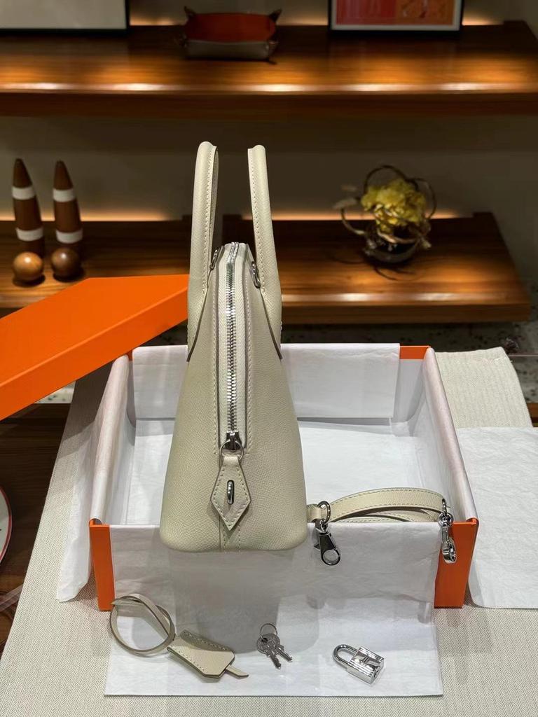 Женская сумка для боулинга из натуральной кожи с принтом пальмы Эпсом 2024 года — ручная и через плечо