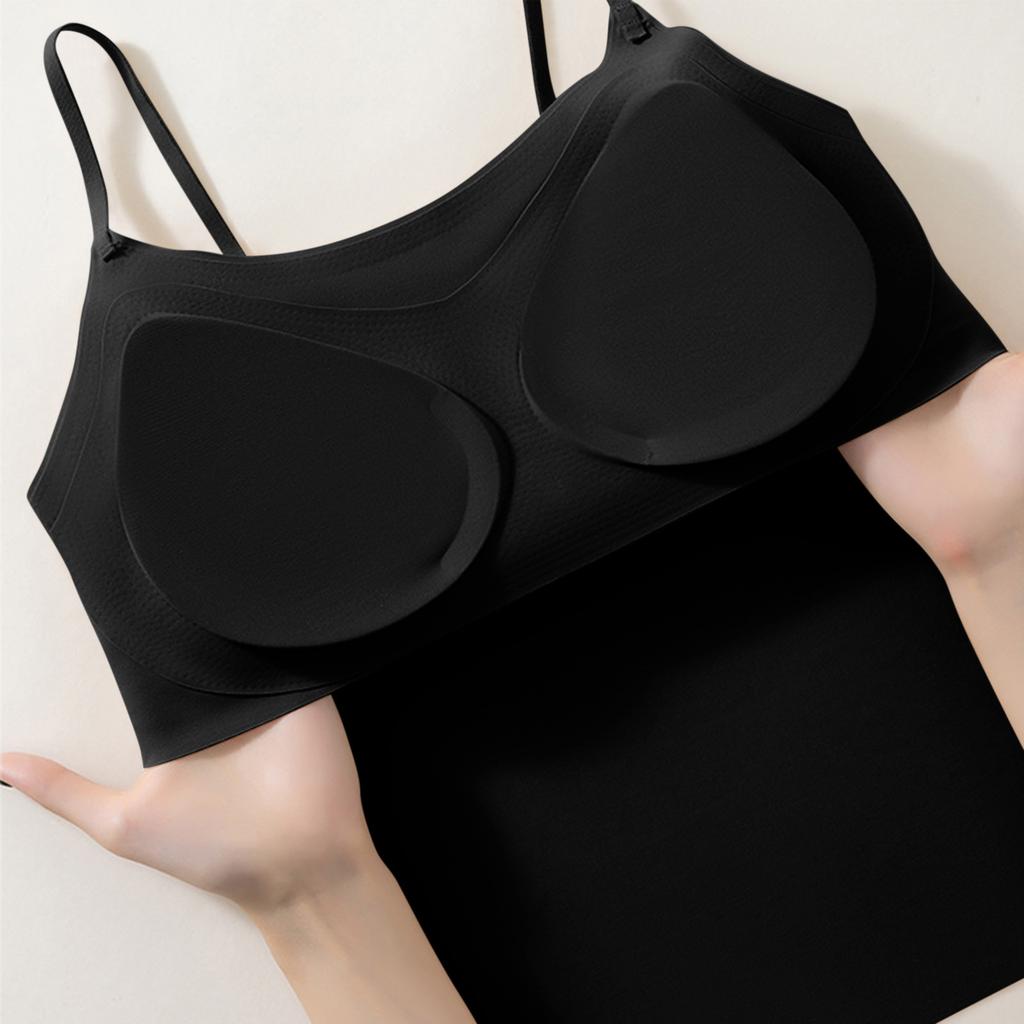 Женская однотонная рубашка с чашкой для йоги, спортивное нижнее белье, жилет