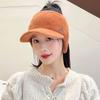 Новая женская мягкая зимняя шапка из искусственного меха, теплая шапка с хвостиком, модная декоративная шапка-бини для женщин, повседневная вязаная шапка с ушками