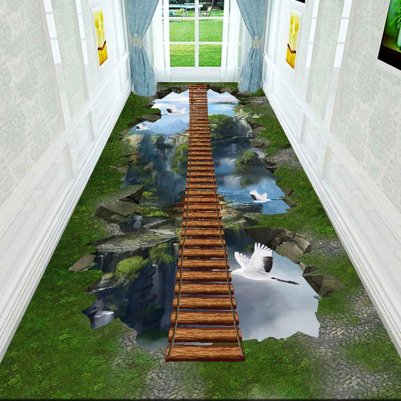 3D ковры для коридора, гостиной, украшения дома, вестибюля отеля, длинного ковра, лестницы, коврика для входной двери