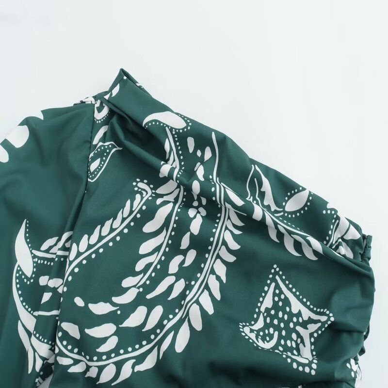 Fashion Style 2024 Summer New Arrival Women's Clothing Stylish Easiest for Match Fashion One Shoulder Print Dress 8486254