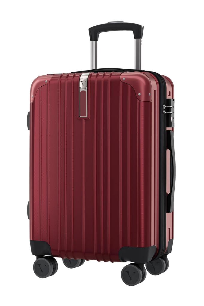 Carry Carry TSA Dial Supervised by Active Flight Attendants Company Unlimited Warranty On Some Double Casters Wine Deep [VELSKYF] Suitcase, Case, Bag,