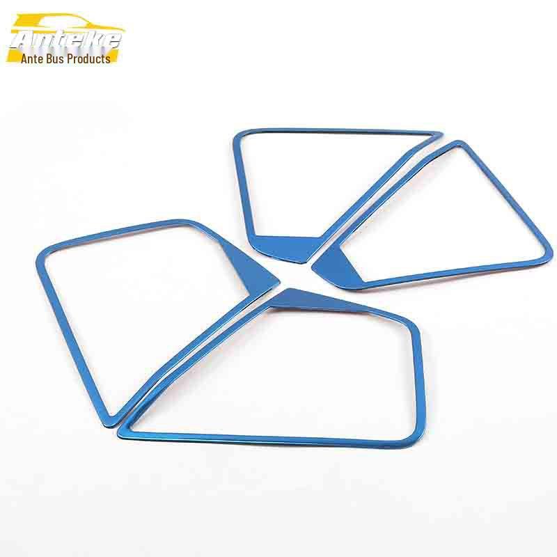 Karoq Car Speaker Stainless Steel Decorative Ring Stickers