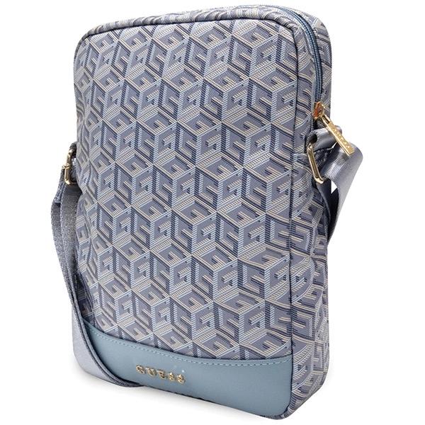 Guess Gcube Stripe Tablet Bag For 10 Tablets - Blue