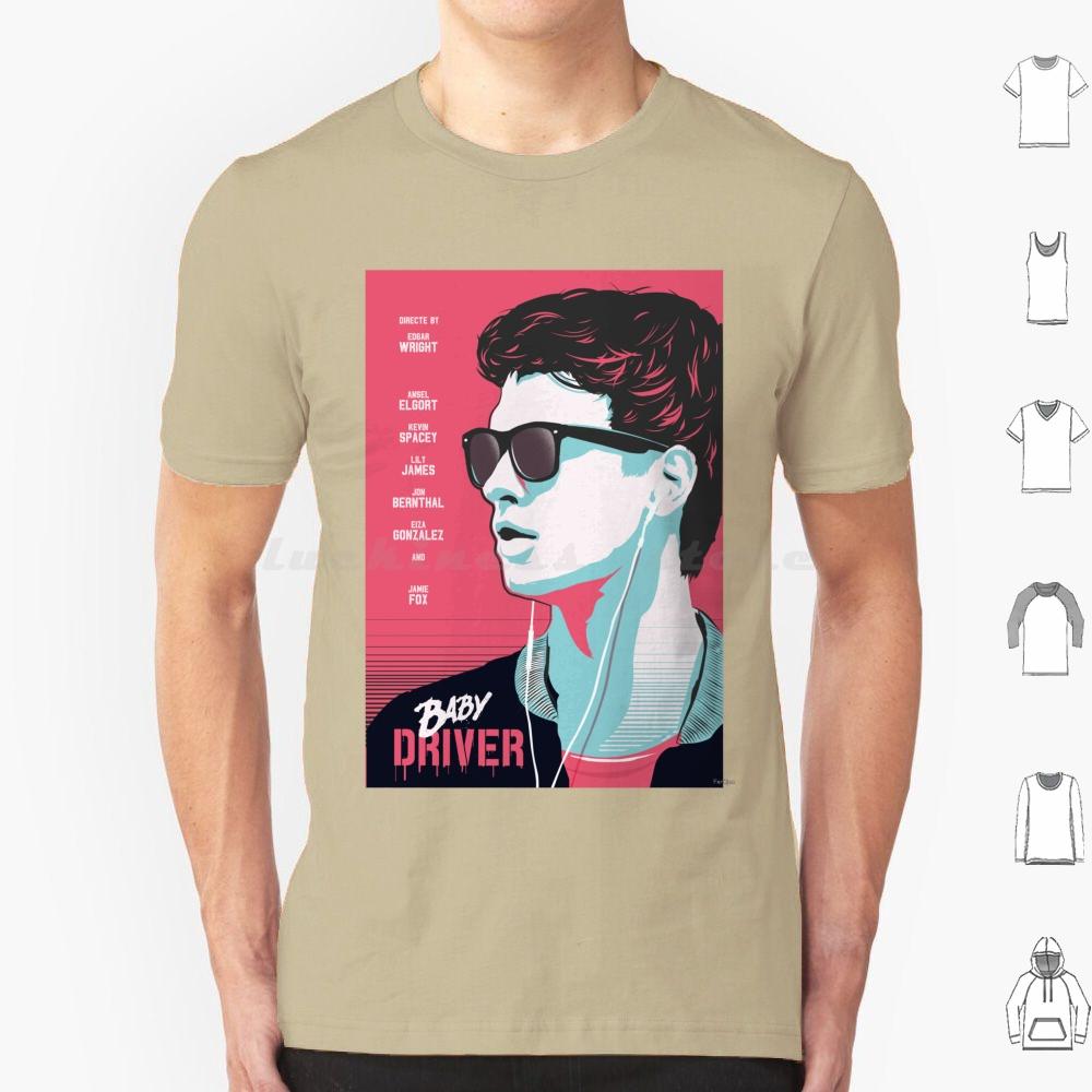 Футболка Baby Driver 6XL Хлопок Крутая Футболка Фильм Baby Driver Кино Киноман Крутое Искусство Гик