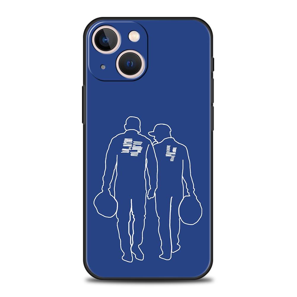 F1 Номер 33 Роскошный чехол для телефона для iPhone 13 15 14 12 Mini 11 Pro MAX XR X SE XS 7 8 Plus Силиконовый Черный Защитный чехол