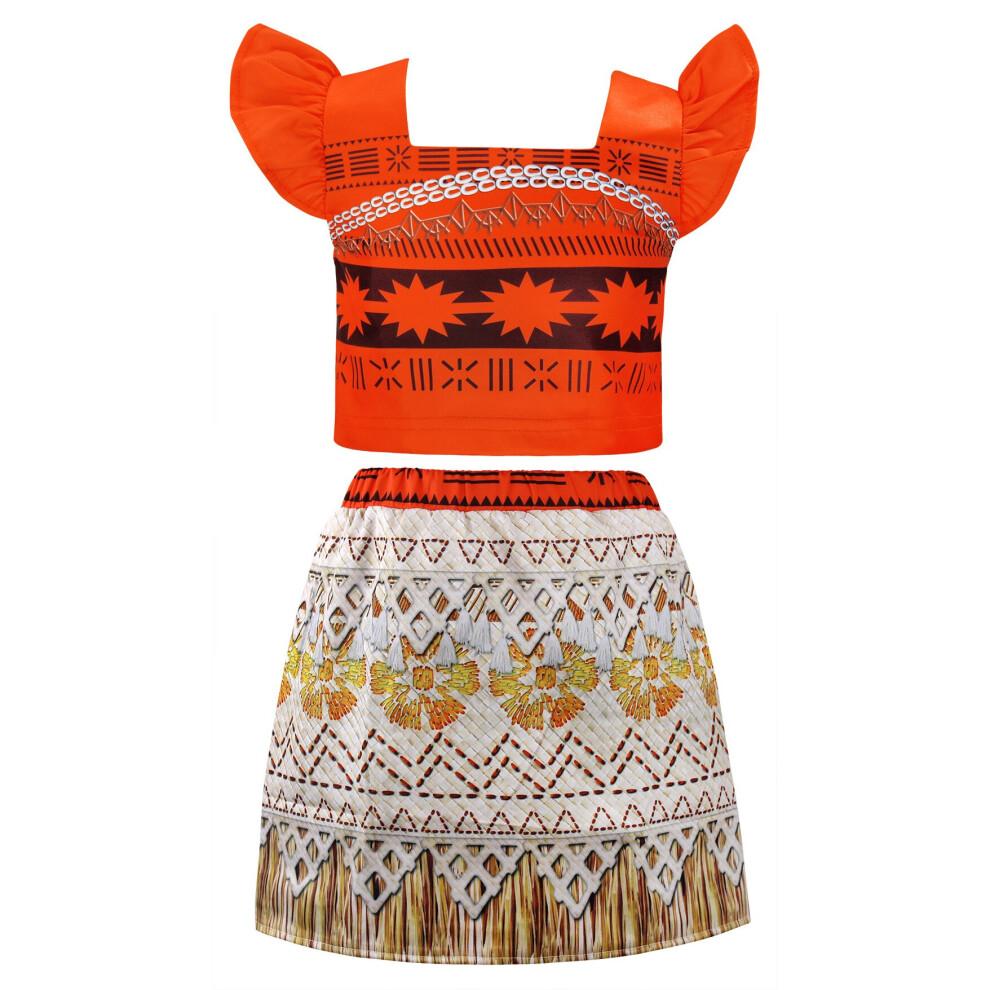 (Pendant, 2-3 Years) AmzBarley Moana Girls Christmas Halloween Birthday Party Dress Up Dress