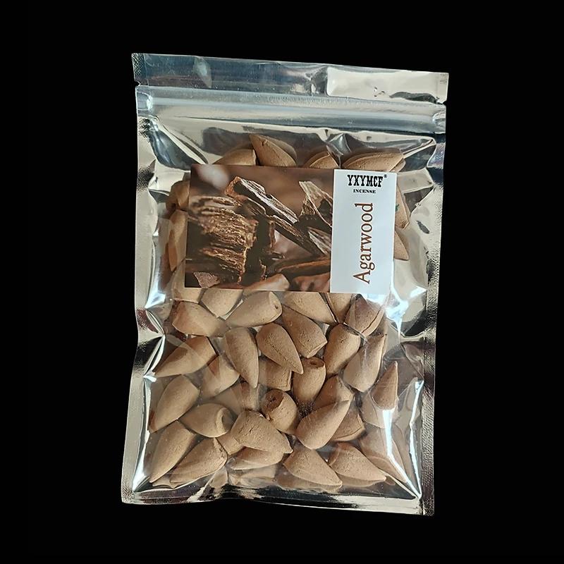 50 шт. Дымовые благовония с обратным потоком, бытовые натуральные благовония в виде рефлюксной башни, конусные благовония с ароматом жасминового чая, ароматизатор для комнаты, оптовая продажа