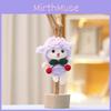 Plush Adorable Toy Cherry Lamb Doll Cute Stuffed Animal Keychain Bag Pendant